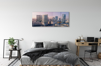 Acrylic print Panorama of warsaw