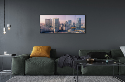 Acrylic print Panorama of warsaw