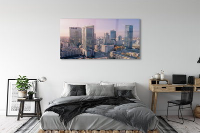 Acrylic print Panorama of warsaw