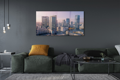 Acrylic print Panorama of warsaw