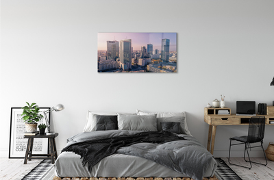 Acrylic print Panorama of warsaw