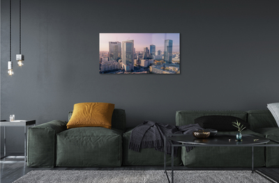 Acrylic print Panorama of warsaw