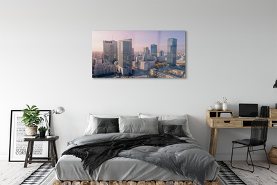 Acrylic print Panorama of warsaw