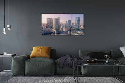 Acrylic print Panorama of warsaw