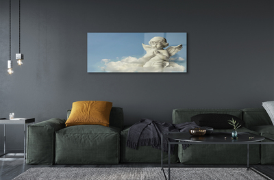 Acrylic print Angel, clouds, sky