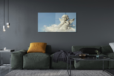 Acrylic print Angel, clouds, sky