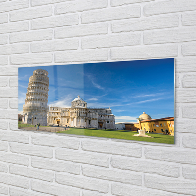 Acrylic print Italy tower of pisa cathedral