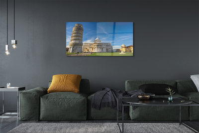 Acrylic print Italy tower of pisa cathedral