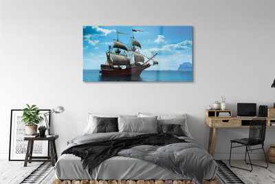 Acrylic print The sky clouds seas