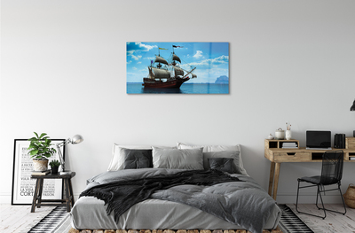 Acrylic print The sky clouds seas