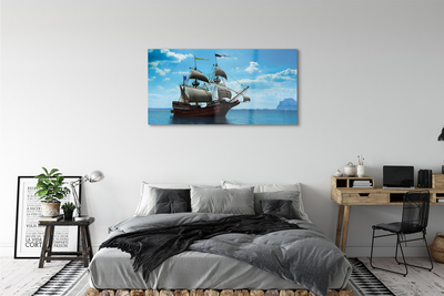 Acrylic print The sky clouds seas