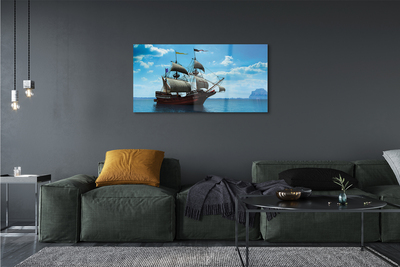 Acrylic print The sky clouds seas