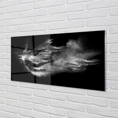 Acrylic print Smoke gray female ballet
