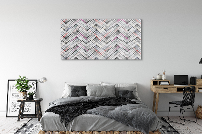 Acrylic print Colored herringbone