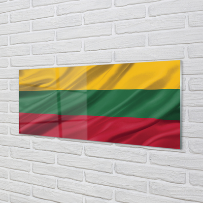 Acrylic print Flag of lithuania