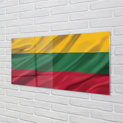Acrylic print Flag of lithuania
