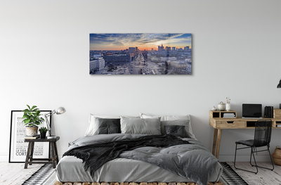 Acrylic print Warsaw sunset