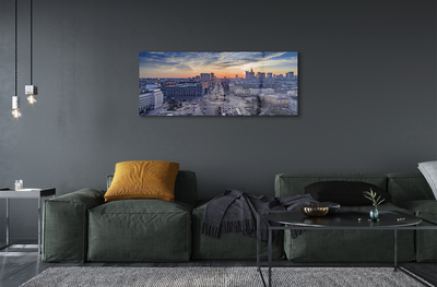 Acrylic print Warsaw sunset