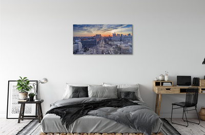 Acrylic print Warsaw sunset