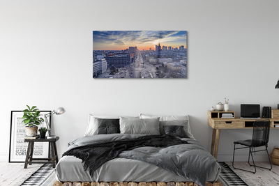 Acrylic print Warsaw sunset