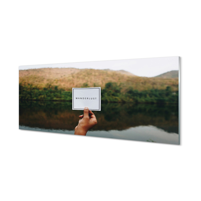 Acrylic print Panorama lettering by hand