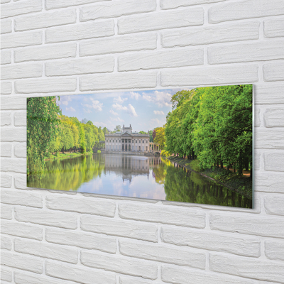 Acrylic print Warsaw palace of lake forest