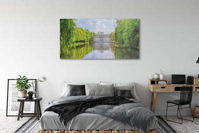 Acrylic print Warsaw palace of lake forest