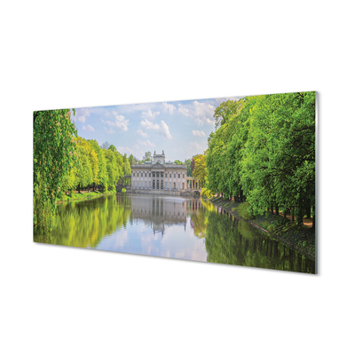 Acrylic print Warsaw palace of lake forest