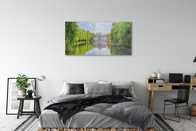 Acrylic print Warsaw palace of lake forest