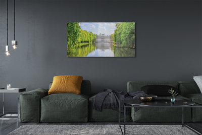 Acrylic print Warsaw palace of lake forest