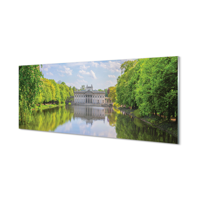 Acrylic print Warsaw palace of lake forest