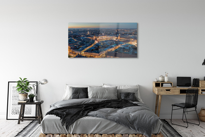 Acrylic print Night panorama krakow