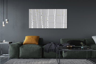 Acrylic print Birch illustration