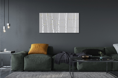 Acrylic print Birch illustration