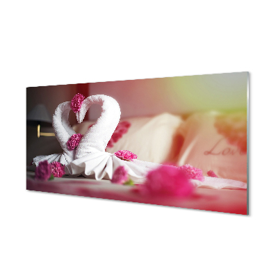 Acrylic print Flower towels