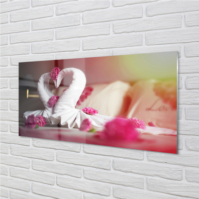 Acrylic print Flower towels