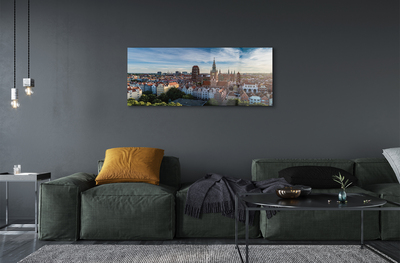 Acrylic print Church gdansk panorama