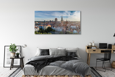 Acrylic print Church gdansk panorama