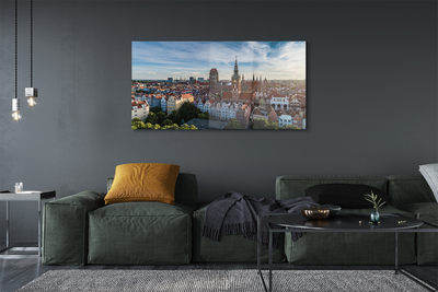 Acrylic print Church gdansk panorama