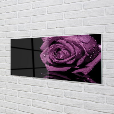 Acrylic print Pink purple