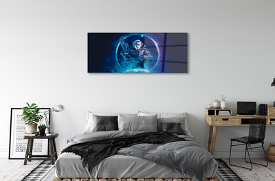 Acrylic print Moon space woman