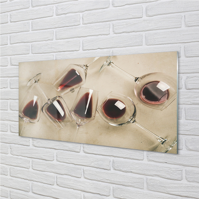 Acrylic print Wine glasses