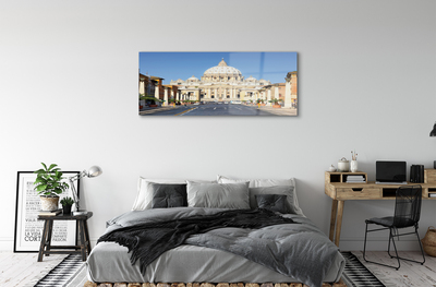 Acrylic print Rome streets building cathedral