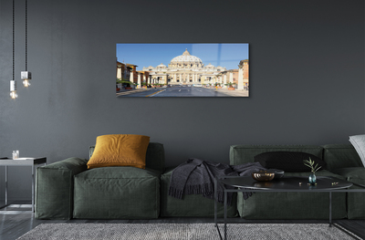 Acrylic print Rome streets building cathedral