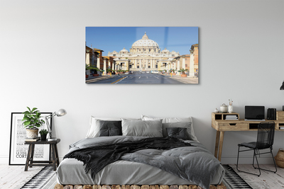 Acrylic print Rome streets building cathedral