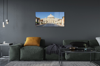 Acrylic print Rome streets building cathedral