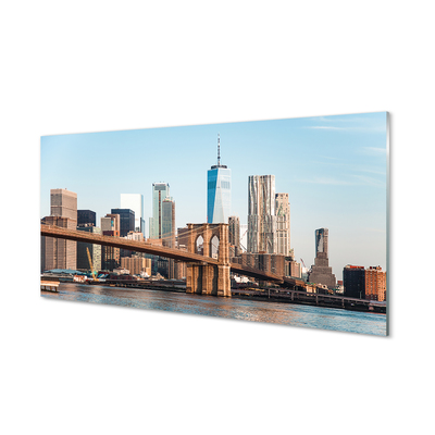 Acrylic print Panorama river bridge