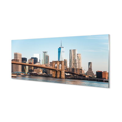 Acrylic print Panorama river bridge