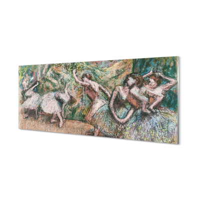 Acrylic print Sketch of a woman dancing forest