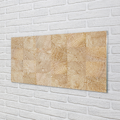 Acrylic print Wood grain cube